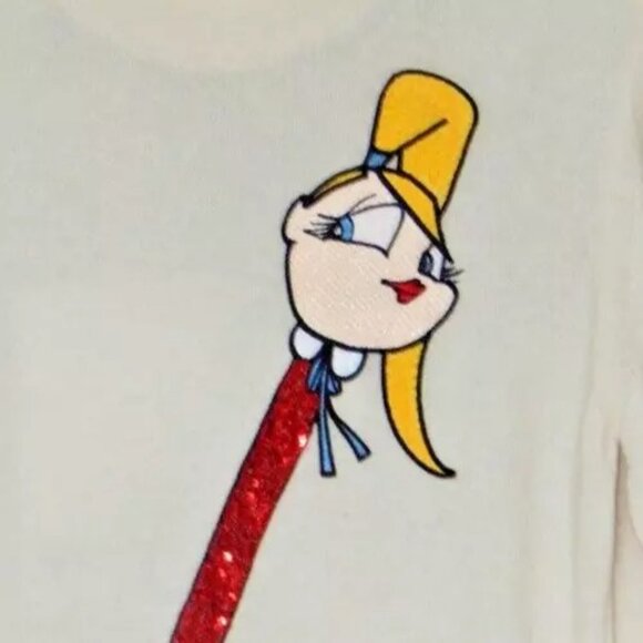 Love Moschino Sequined Embroidered Women’s Pullover Sweater Top US 8 / IT 44 NWT - Picture 5 of 11